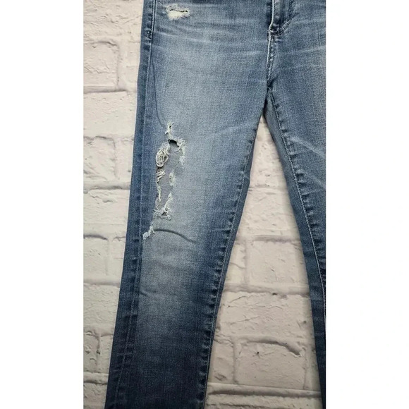 AG Adriano Goldschmied The Stilt Roll Up Cigarette Roll Up Jeans Womens Size 25 - Picture 2 of 12